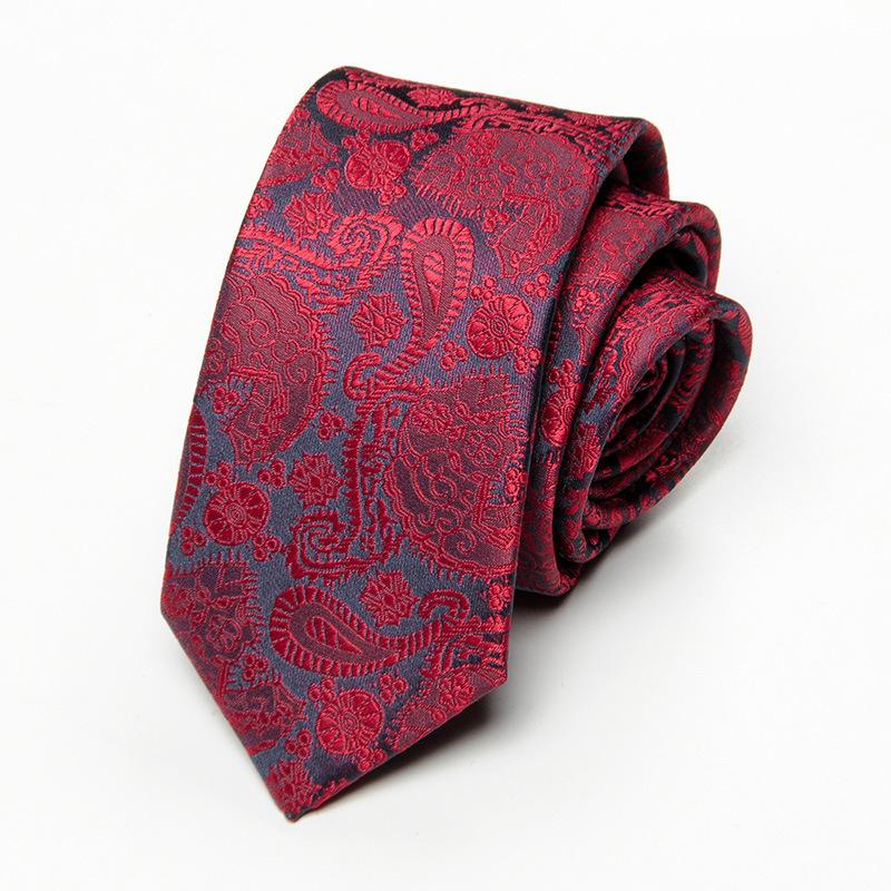 Corbata elegante de negocios informal con estampado de cachemira y anacardo para hombre 21688766K