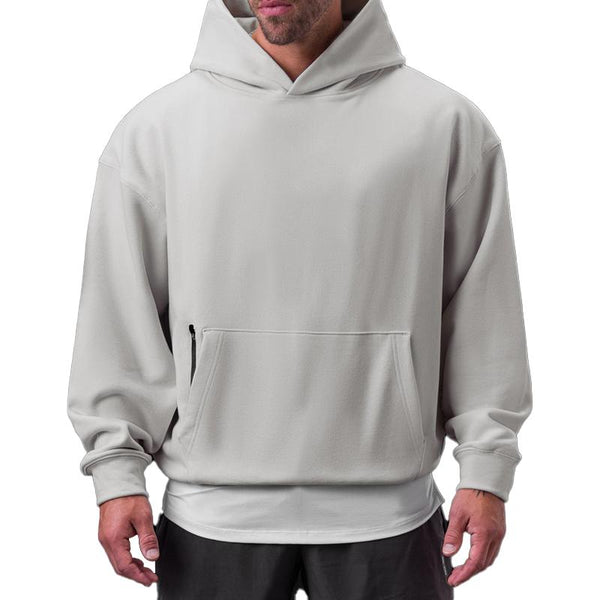 Men's Solid Color Casual Loose Pullover Hoodie 72848862X