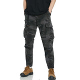 Men's Retro Casual Camouflage Multi-Pocket Outdoor Cargo Pants 92088658TO