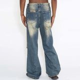 Men's Loose Washed Ripped Jeans 55092565Y
