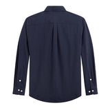 Men's Solid Color Long Sleeve Casual Shirt 42182872X