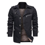 Men's Casual Cotton Jacket Lapel Single Breasted Jacket 70460451X