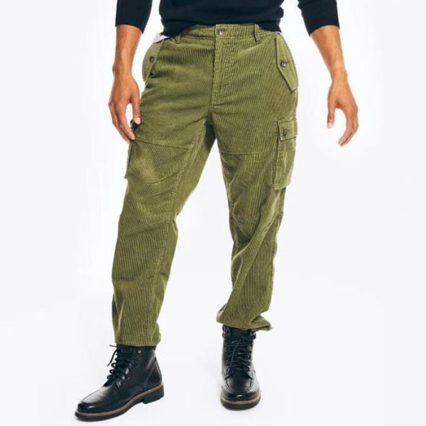 Men's Vintage Casual Corduroy Cargo Pants 55442553TO