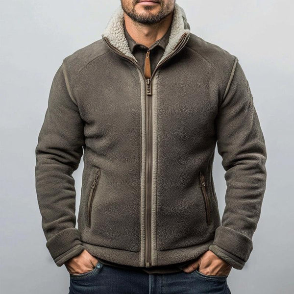 Men's Contrast Polar Fleece Zip Jacket 55796529X