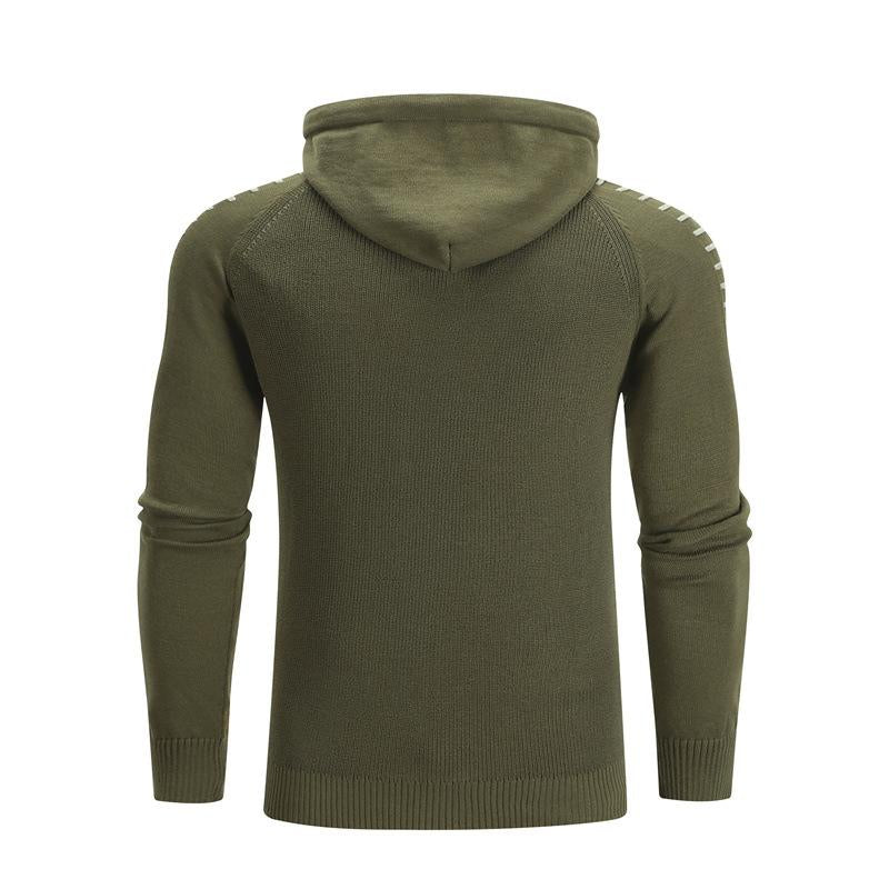 Men's Casual Solid Color Hooded Sweater 86345077Y