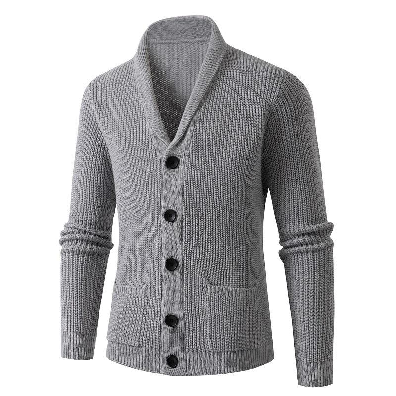 Men's Classic Simple Casual Button Pocket Cardigan 39097230K