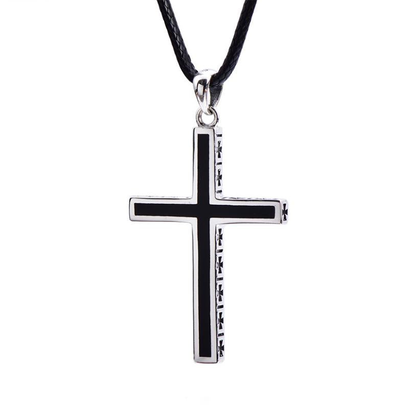 Retro Casual Simple Cross Necklace 29516465TO