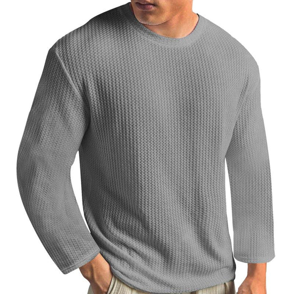 Men's Casual Solid Color Long Sleeve T-Shirt 73659586X