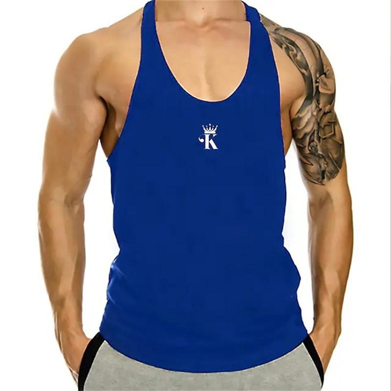 Camiseta deportiva informal con estampado de letras para hombre 10364123Y