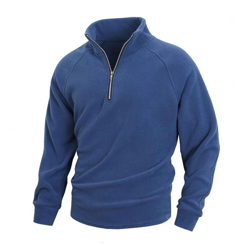 Men's Solid Color Stand Collar Pullover Sweatshirt 26890207X