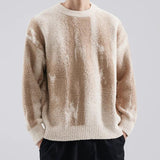 Men's Casual Contrast Color Knitted Sweater 84758022U