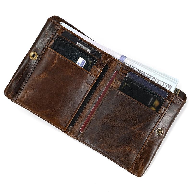 Men's Vintage Genuine Leather Multi-Card Wallet 04761972U