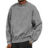 Men's Thick Round Neck Loose Sweatshirt 17804731U