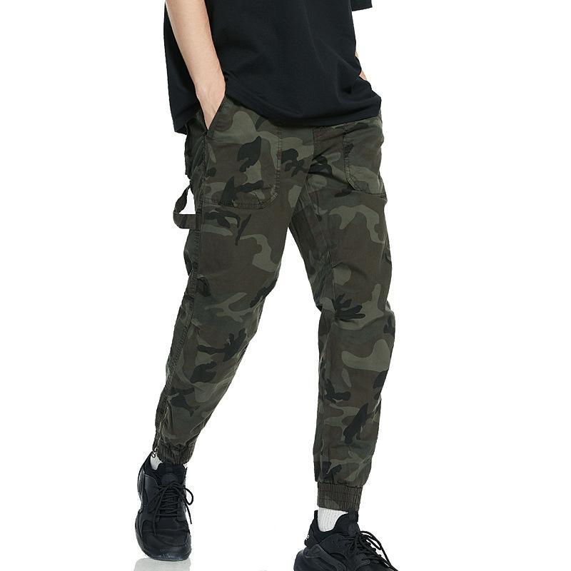 Men's Camouflage Multi-pocket Zipper Cargo Pants 09558175Z