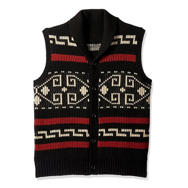 Men's Vintage Casual Knitted Single Breasted Vest 50830278X