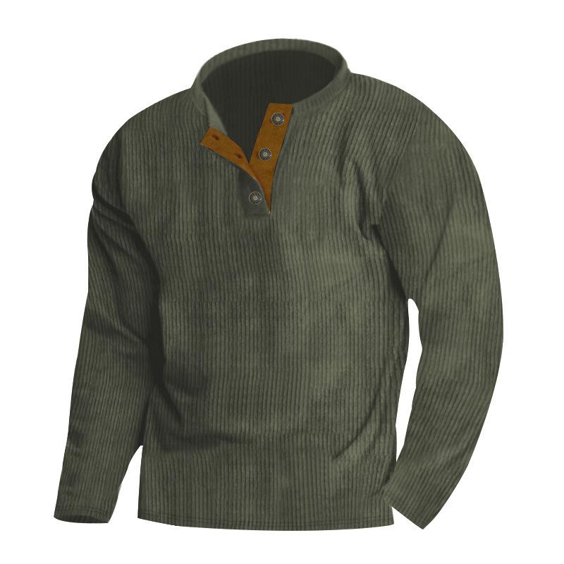 Men's Outdoor Corduroy Crew Neck Sweatshirt 79332310X