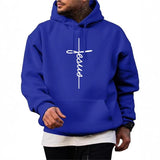 Men's Lettering Printed Casual Hoodie 24336990X