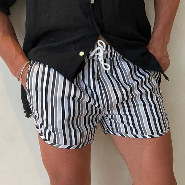 Men's Casual Trendy Beach Drawstring Shorts 26146673TO