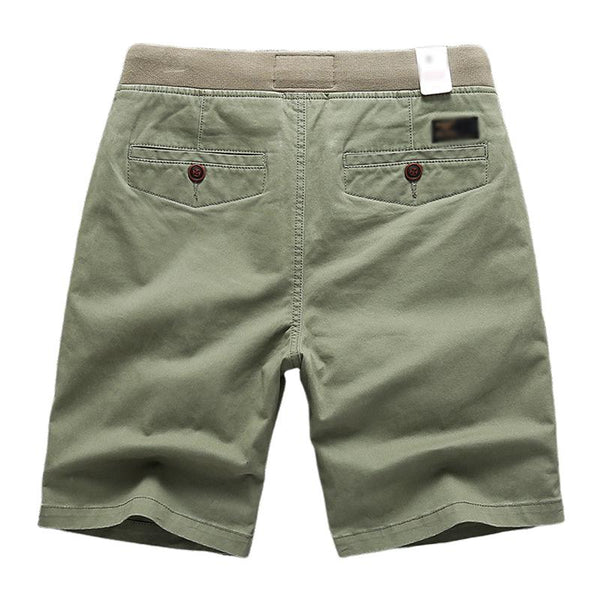 Men's Casual Outdoor Solid Color Cotton Straight Cargo Shorts 28431648M