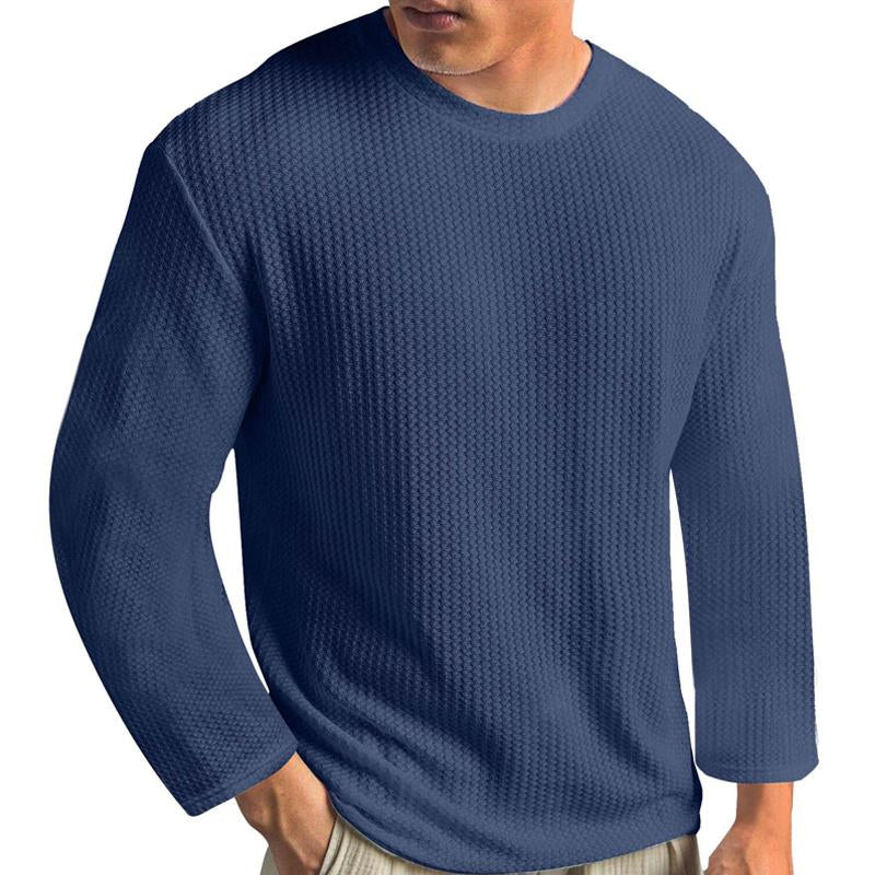 Men's Casual Solid Color Long Sleeve T-Shirt 73659586X