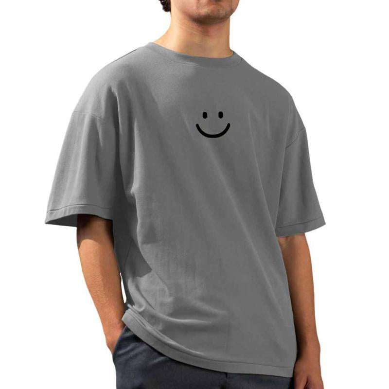 Men's Casual Versatile Loose Short-sleeved Round Neck T-shirt 84076673X