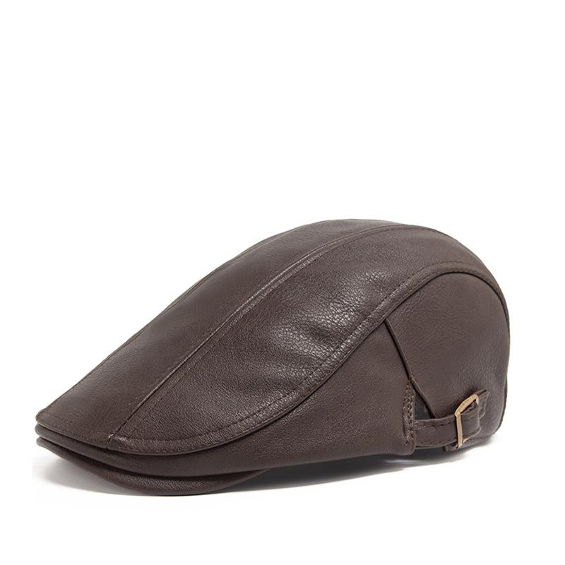 Men's Vintage Casual Leather Beret 05708606TO