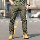 Men's Solid Color Outdoor Multi-pocket Cargo Pants 86827118Z