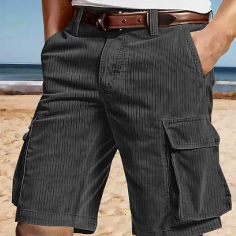 Men's Corduroy Cargo Pocket Shorts 08658294X