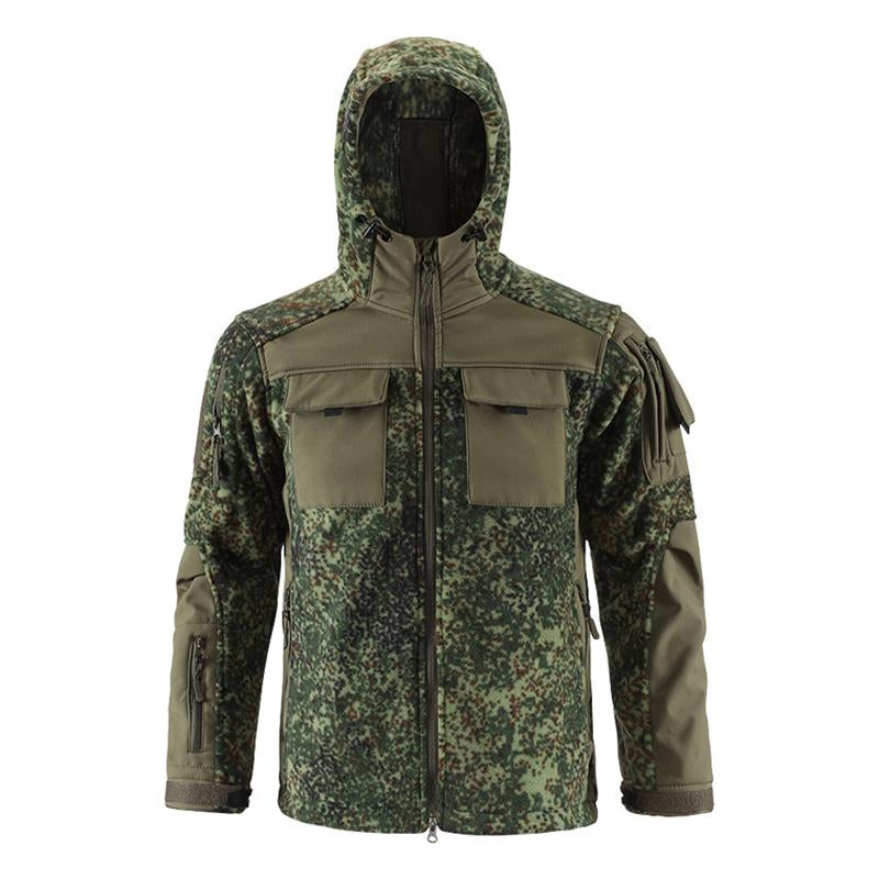 Men's Mountaineering Outdoor Hooded Fleece Jacket 60853169X