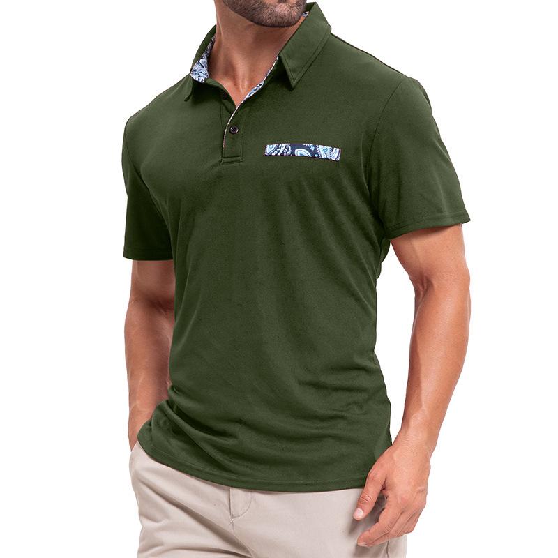 Men's Casual Lapel Short-sleeved POLO Shirt 24729681X