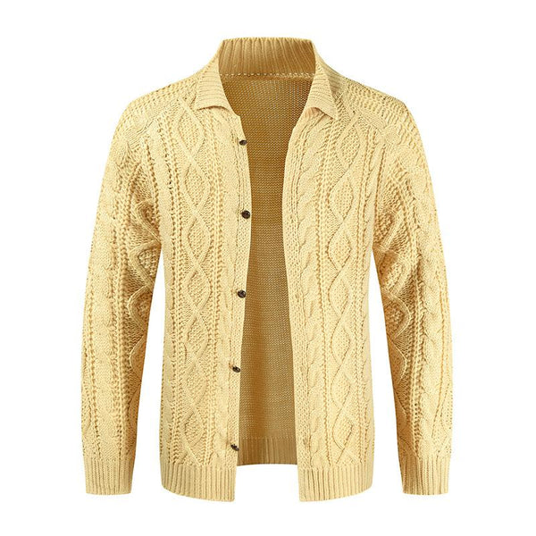 Men's Vintage Slim Fit Knit Cardigan 78406853U