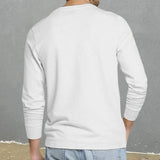 Men's Casual Button-Down Crew Neck Slim Fit Knitted Pullover Sweater 48630171M