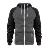 Men's Colorblock Sports Zip-Up Hoodie 13947767X