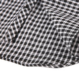 Men's Vintage Loose Check Lapel Long Sleeve Shirt 33251110Y