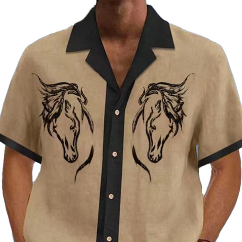 Men's Hawaiian Loose Resort Short Sleeve Shirt 27977541X