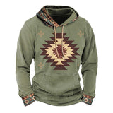 Men's Vintage Print Hoodie 34310680U