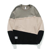 Men's Classic Retro American Style Colorblock Crew Neck Sweatshirt 51428871K