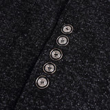 Men's Casual Stand Collar Single Breasted Blazer 68783844X
