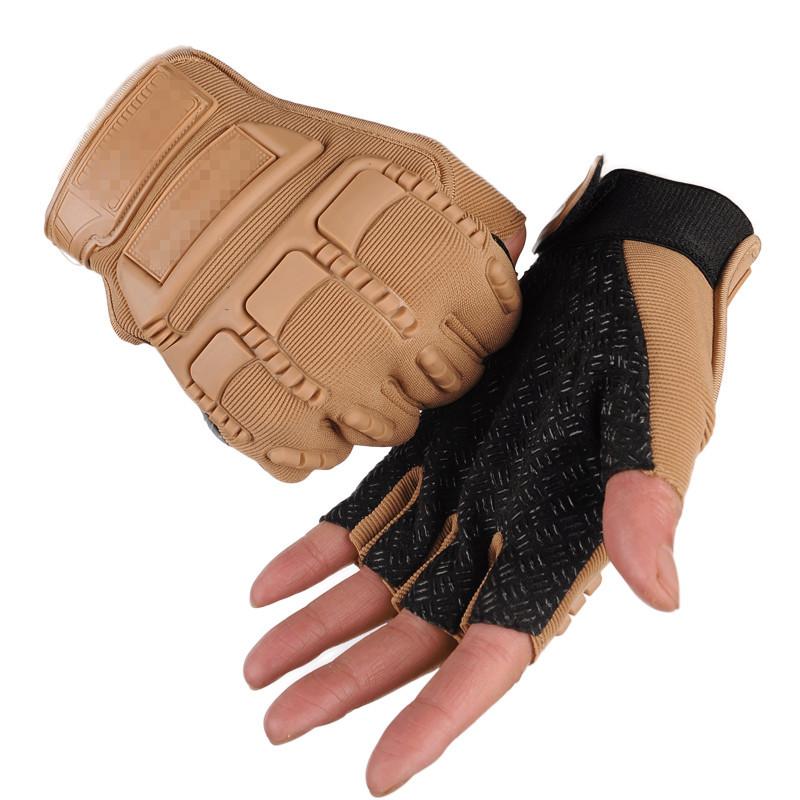 Guantes de medio dedo resistentes al desgaste y cálidos para exteriores para hombre 06536927F