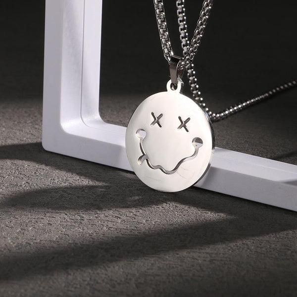 Casual Retro Simple Smiley Face Necklace 61626656TO