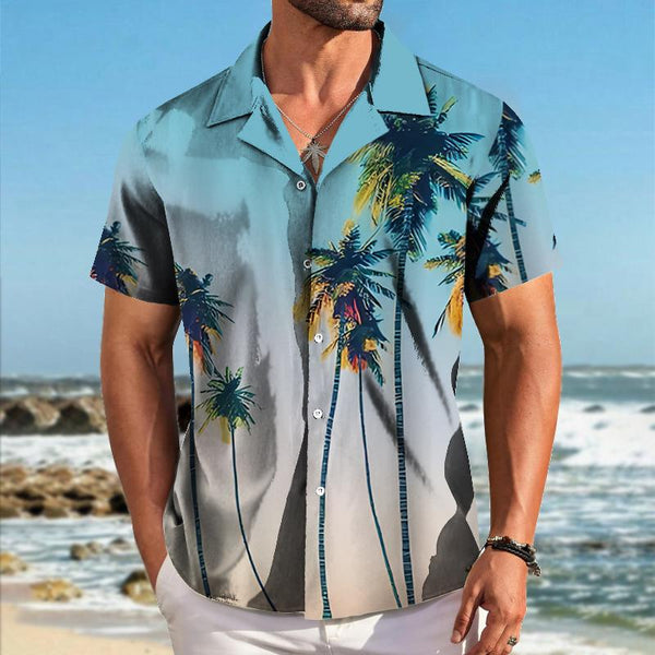 Men's Casual Hawaiian Vacation Short Sleeve Shirt 62307417TO