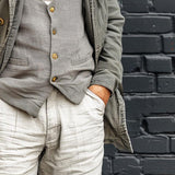 Men's Vintage Canvas Button Casual Jacket 21311121X