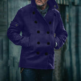 Men's British Style Solid Color Woolen Coat 71211519U