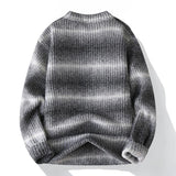 Men's Striped Crew Neck Knitted Sweater 91188011U