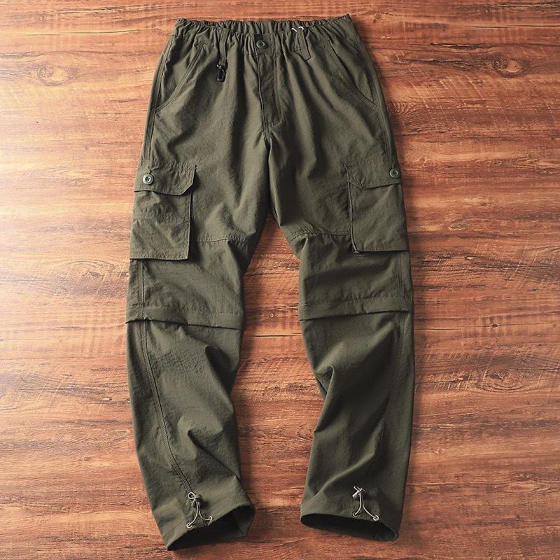 Pantalones cargo rectos desmontables y sueltos para exteriores para hombre 45896177Y