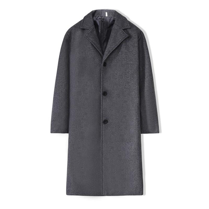 Trench-coat long slim de style britannique pour hommes 45391039X