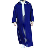 Men's Ethnic Style Hooded Long-Sleeved Loose Robe 66670688M