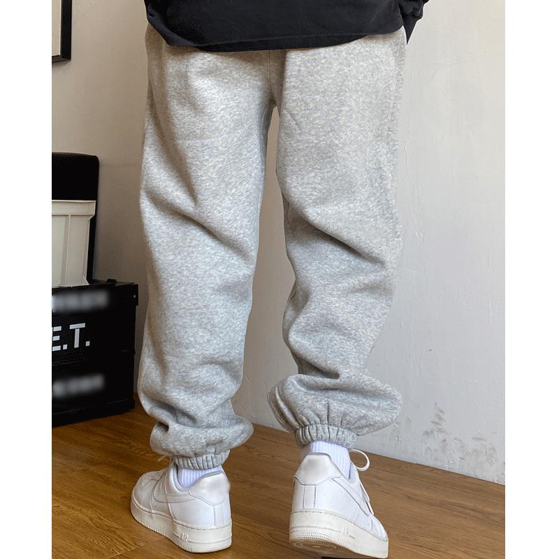 Men's Casual Solid Color Loose Drawstring Sweatpants 42867611Y