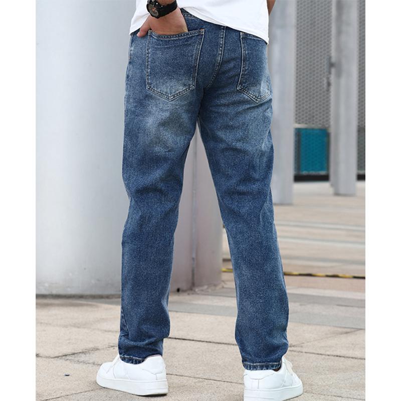 Men's Casual Solid Color Straight Jeans 80396668Y