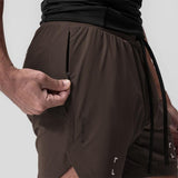 Men's Solid Elastic Waist Sports Fitness Shorts 45804050Z